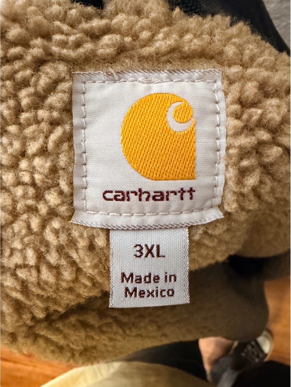 Carhartt Brown Sherpa Lined Jacket 3XL Men's Style C61 DKB - Picture 5 of 6